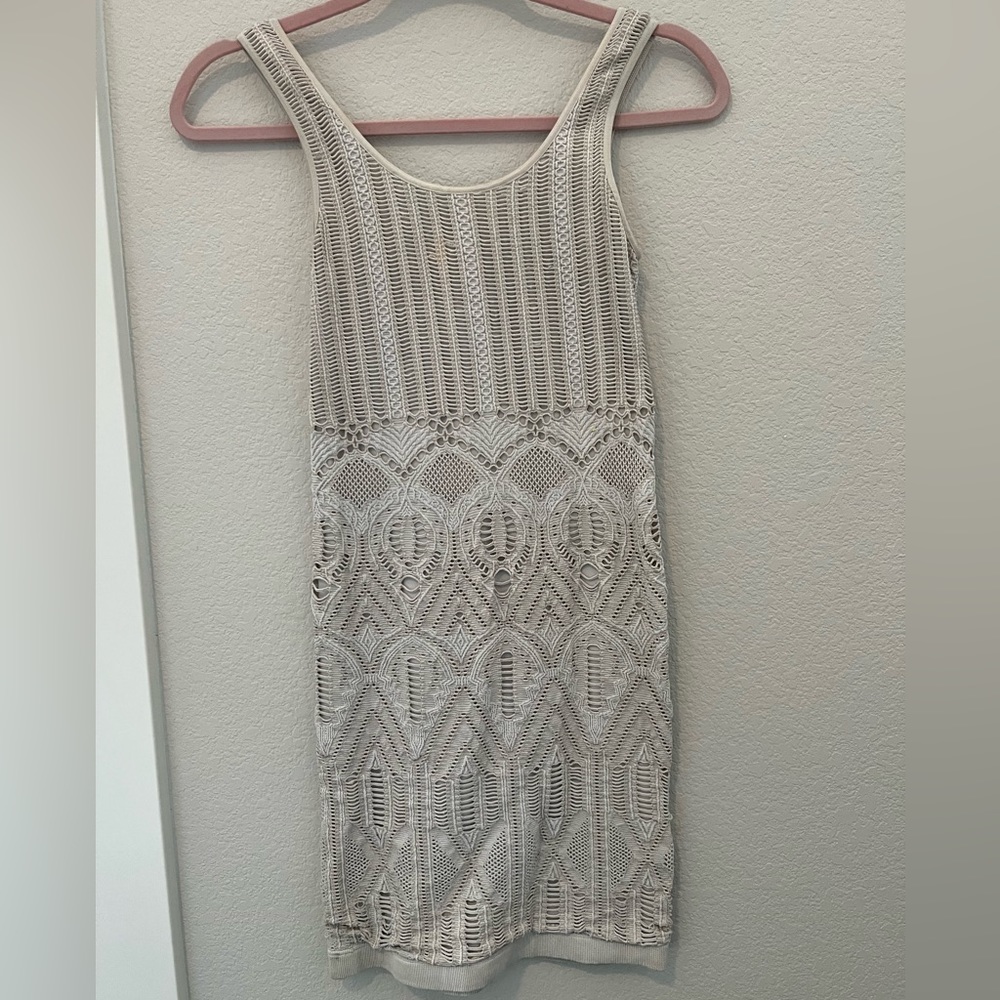 Arden B off white mini dress